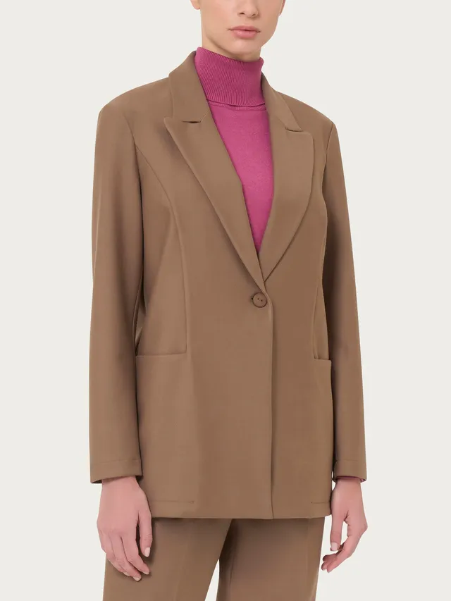 Ragno Compact blazer over Pine Bark elasticizzato