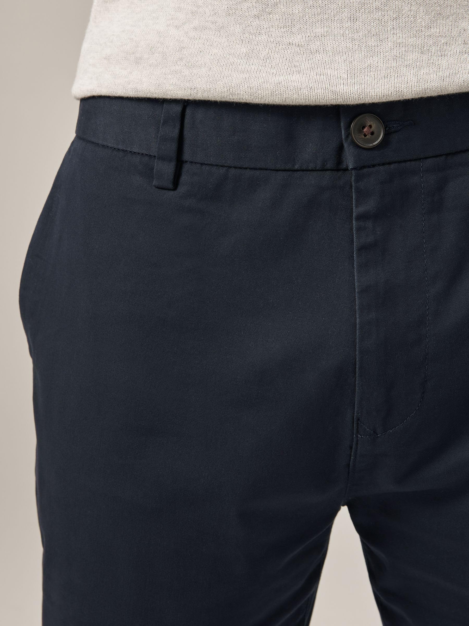 Next Shorts Chino Slim Uomo 30 Blu Elasticizzati