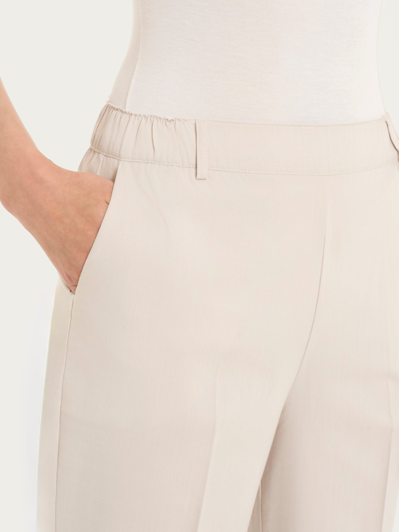 Ragno Super Natural Pantalone Dritto Tencel Champignon