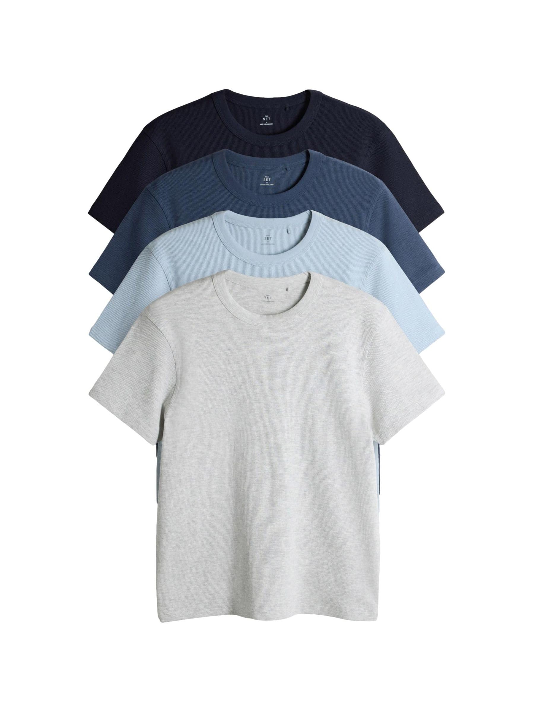 Geo Next The Set T-Shirt Girocollo Nido Ape Uomo 4 Pezzi