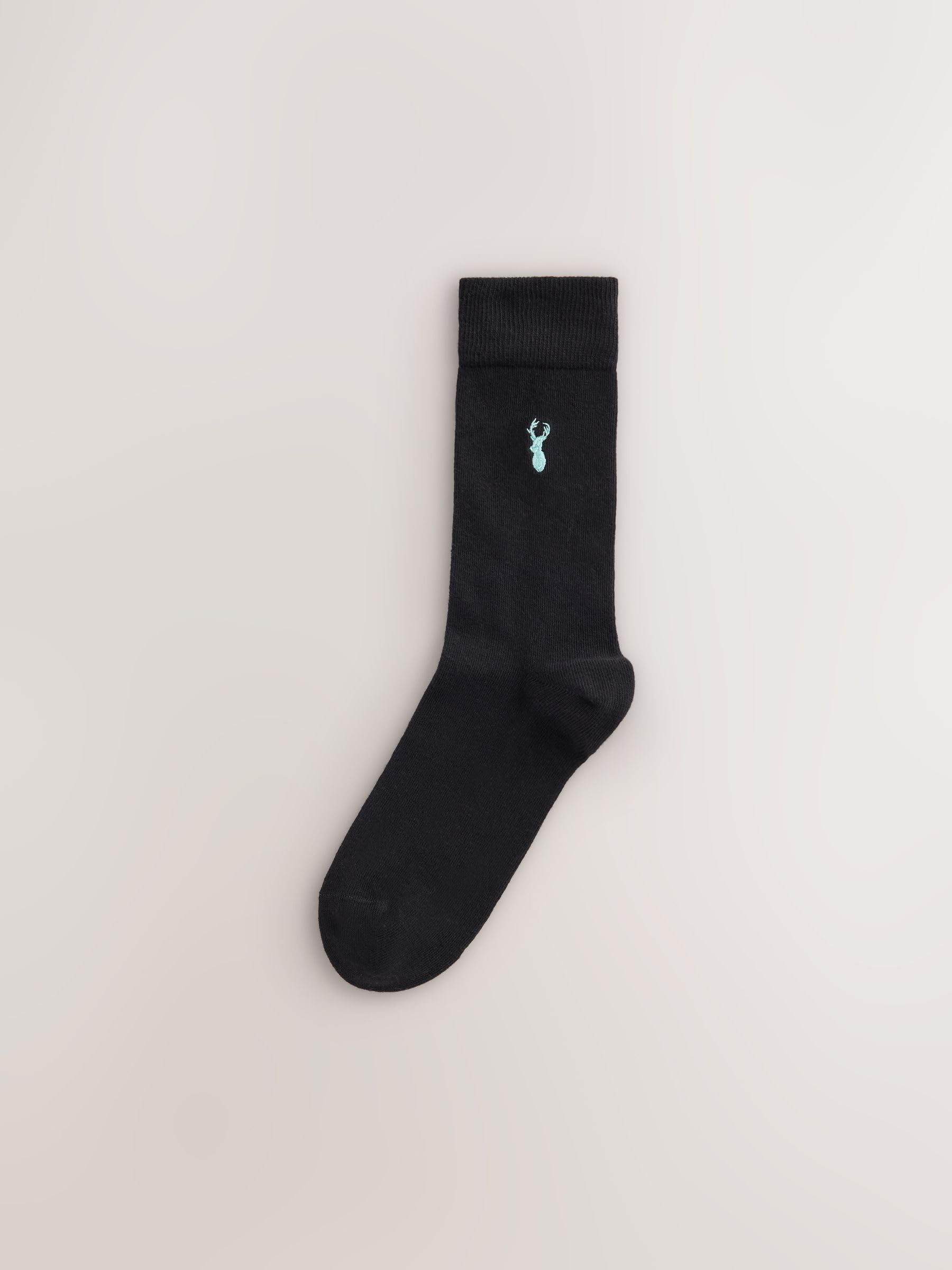 Next calzini ricamati cervi neri 39-43 freschezza duratura