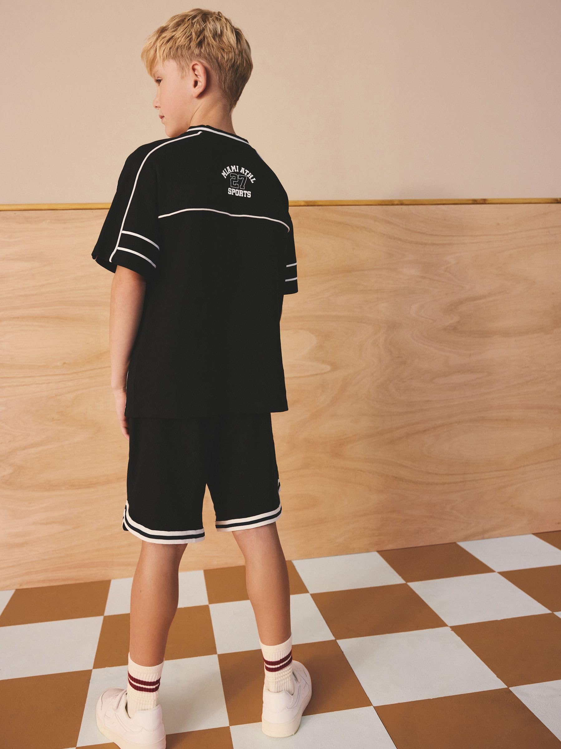 Next completo bambino t-shirt shorts varsity uso quotidiano
