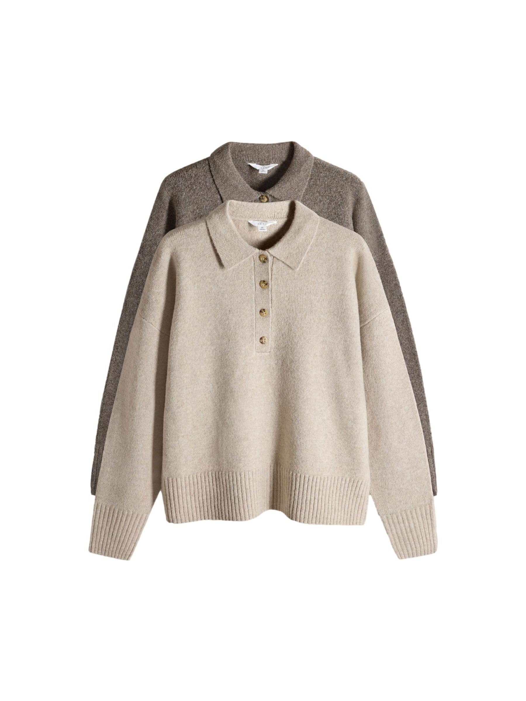 Geo Next The Set Maglie Colletto Lana 2 Pezzi Uso Quotidiano