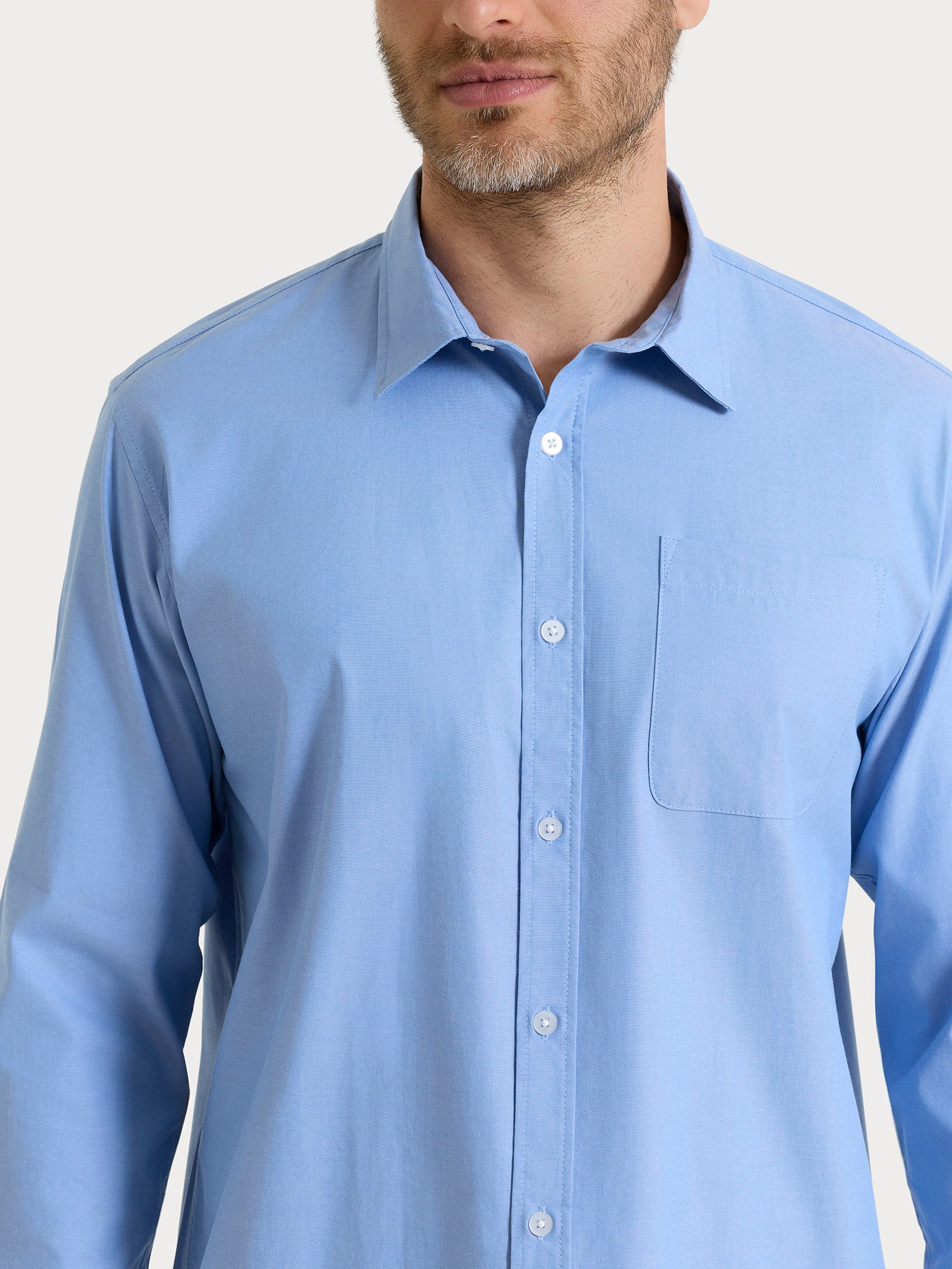 Ragno Ashleigh Blue camicia uomo cotone azzurra