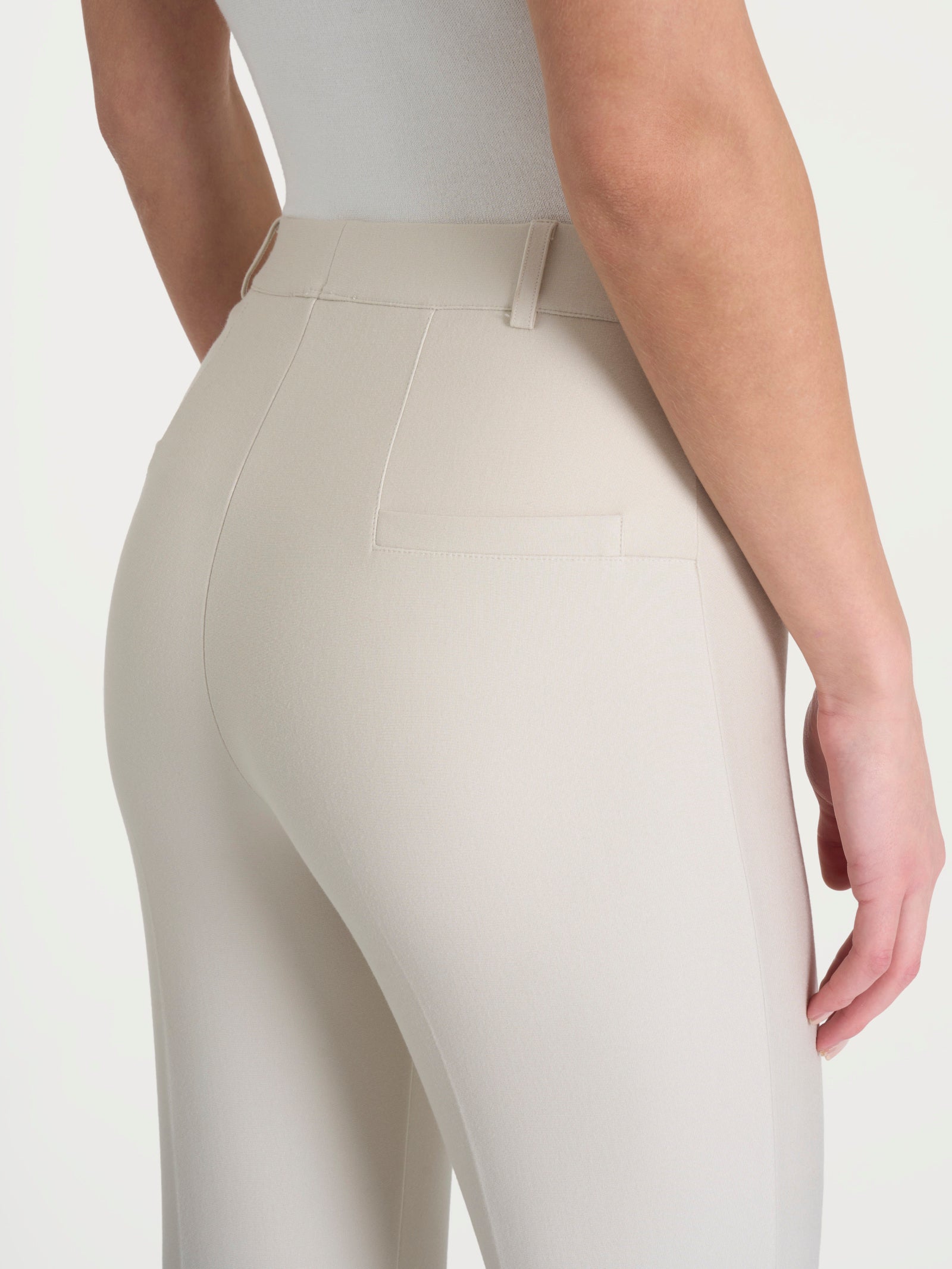 Ragno Compact pantalone flare caviglia Champignon