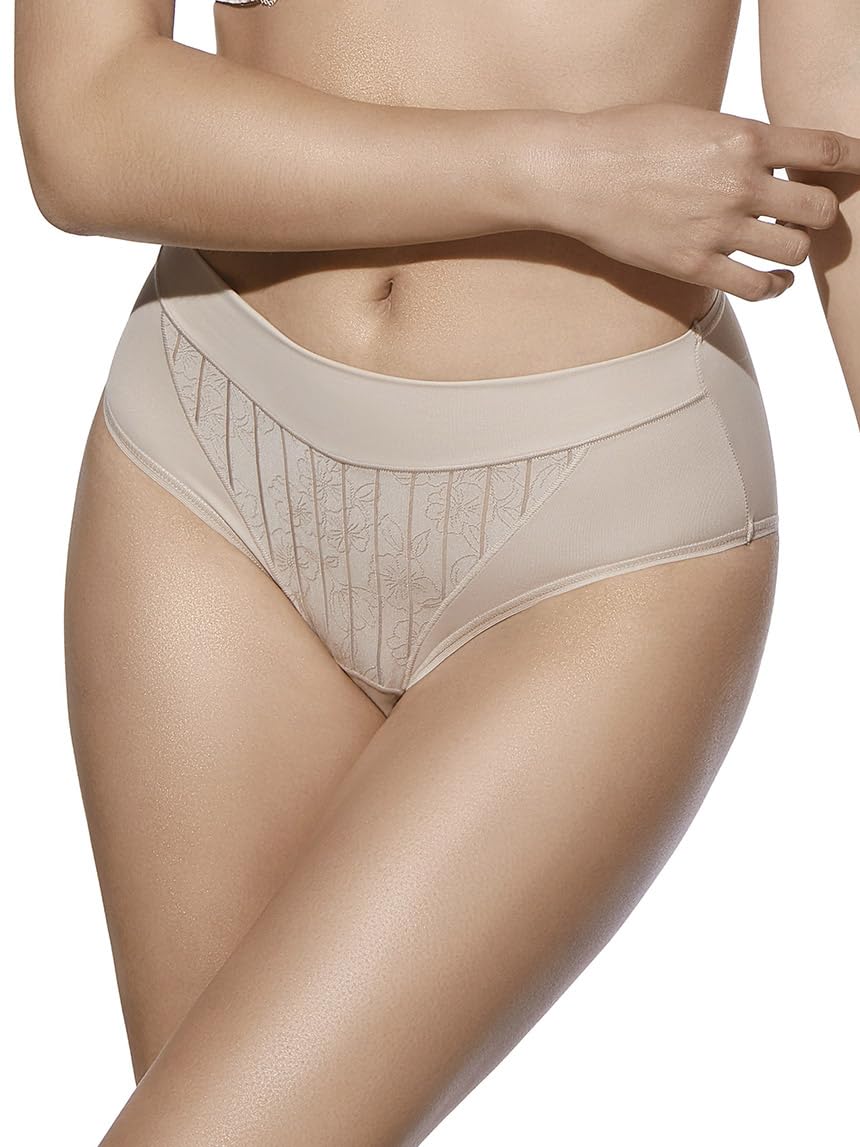 Lady C slip alto modellante donna contenitivo bianco 42 floreale