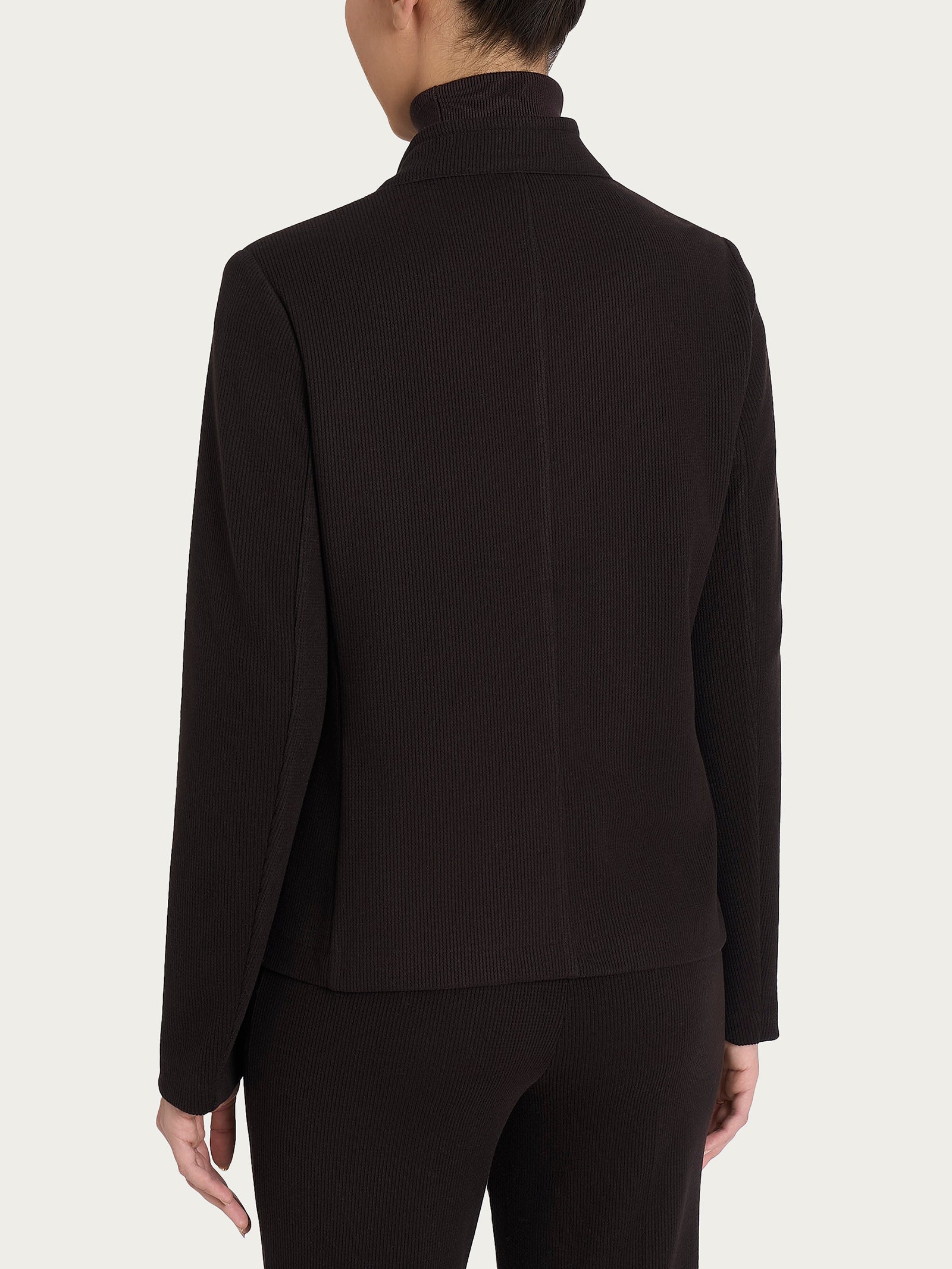 Ragno Relaxed Wardrobe blazer corto marrone chocolate