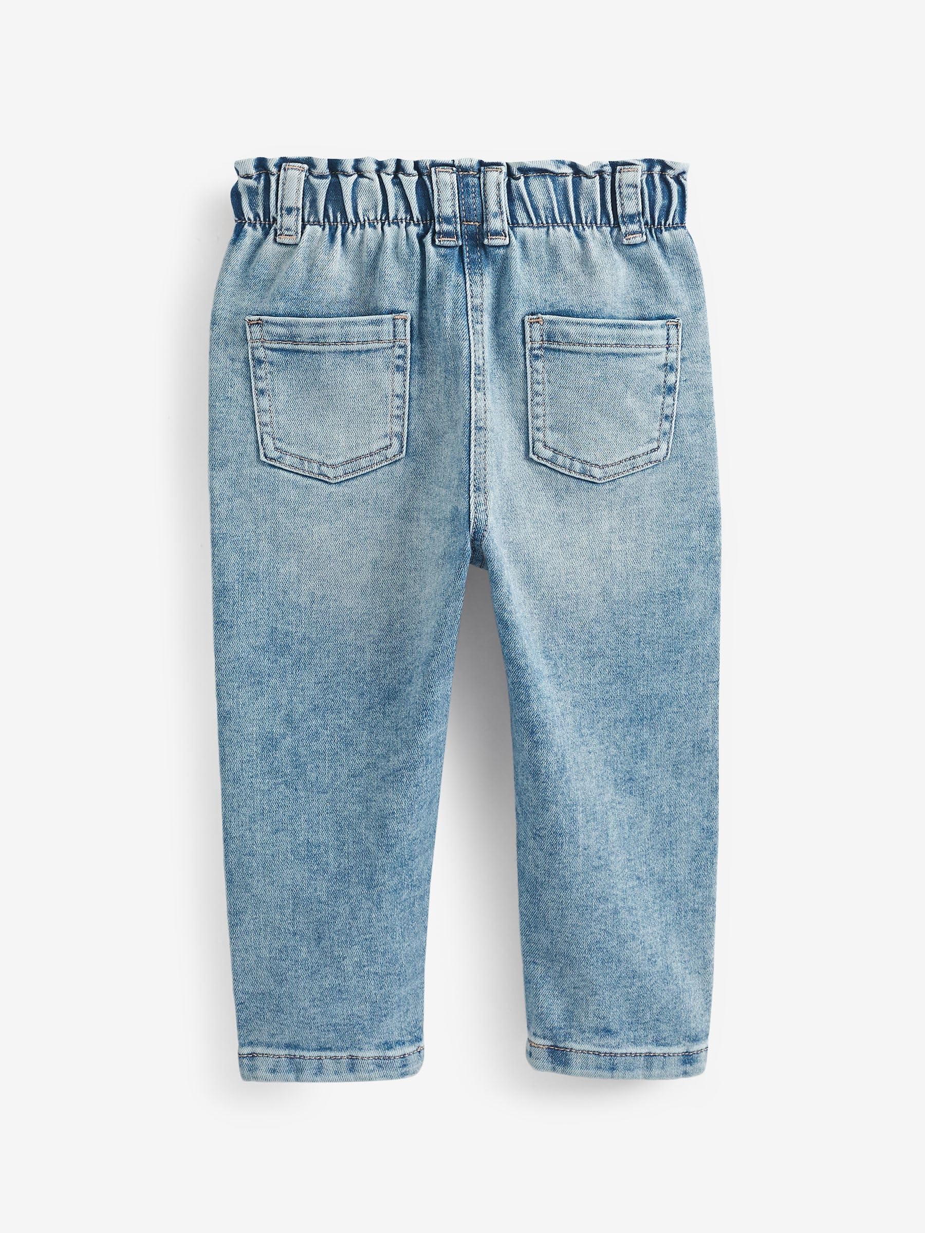 Next Jeans Mum Bambina 98-104 Vita Elasticizzata