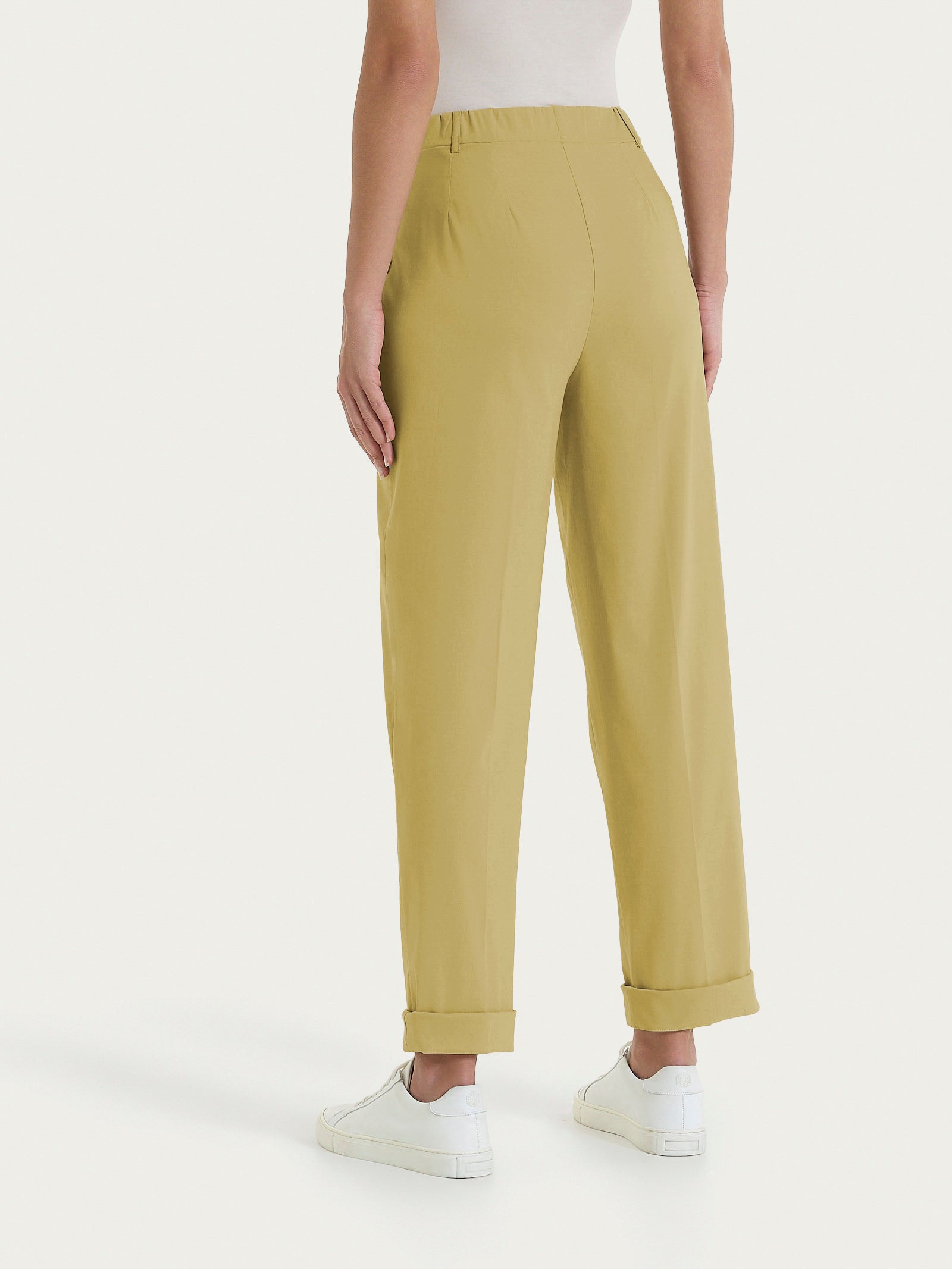 Ragno Super Fresh Pantalone Tapered Donna Cotone Khaki