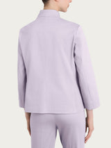 Ragno Satin Power Blazer Corto Thistle cotone satinato