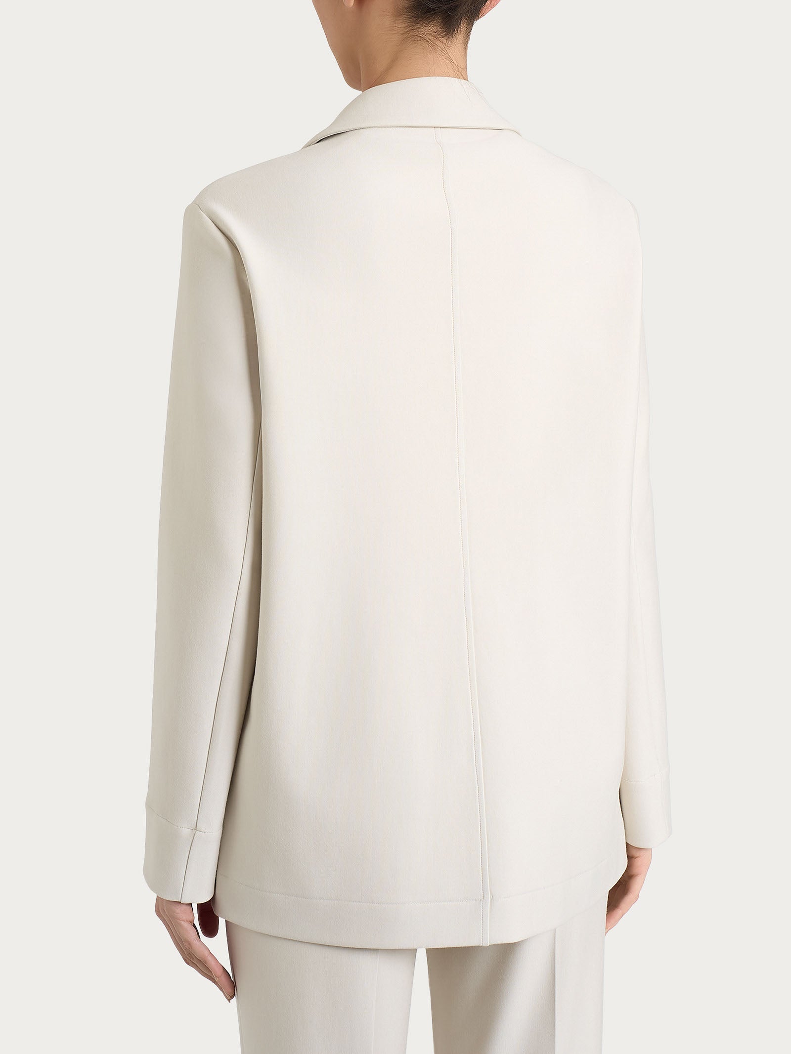 Ragno Compact Blazer Over Un Bottone Champignon punto milano