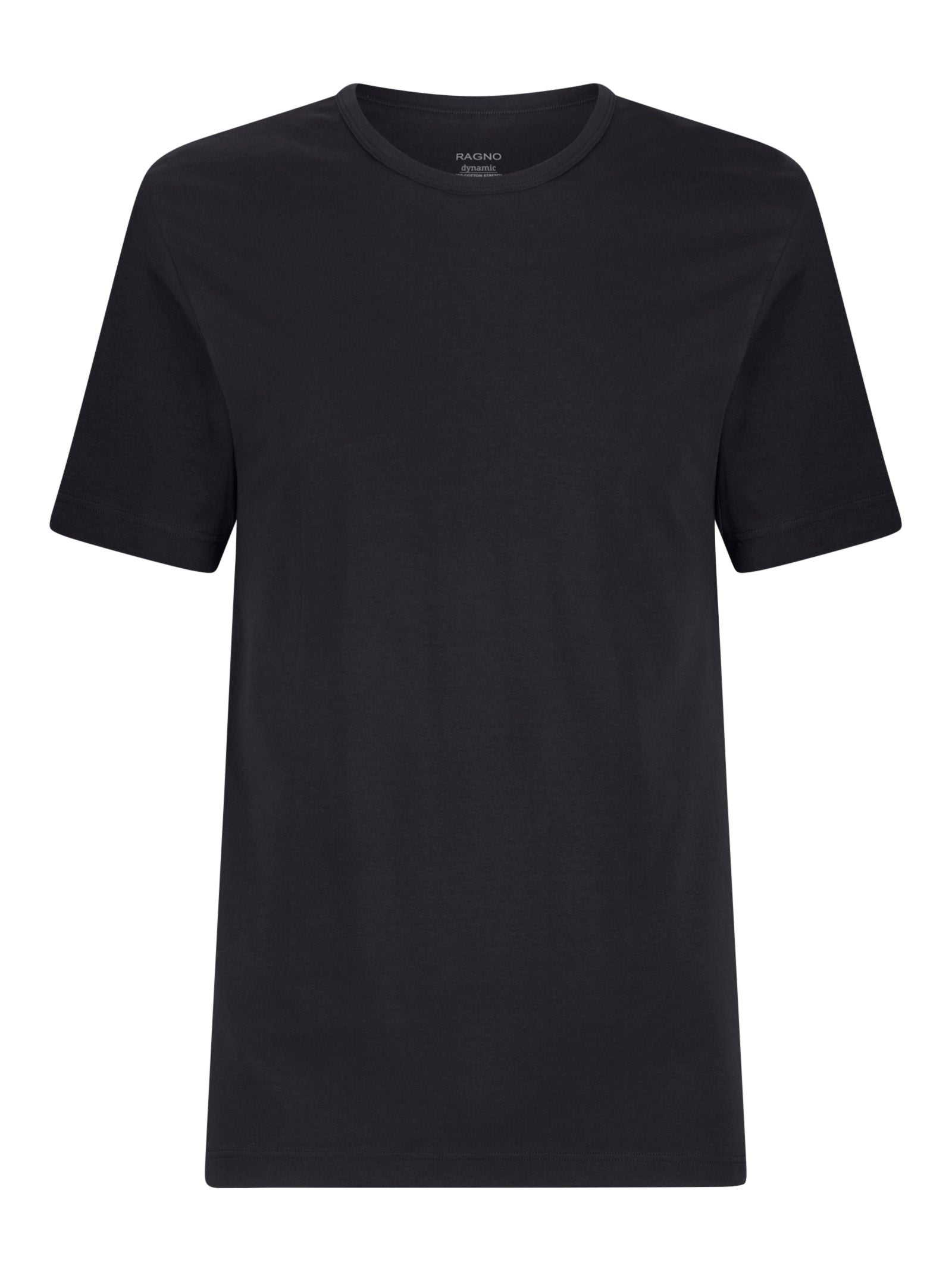 Ragno Dynamic maglietta girocollo manica corta cotone nero 2pz