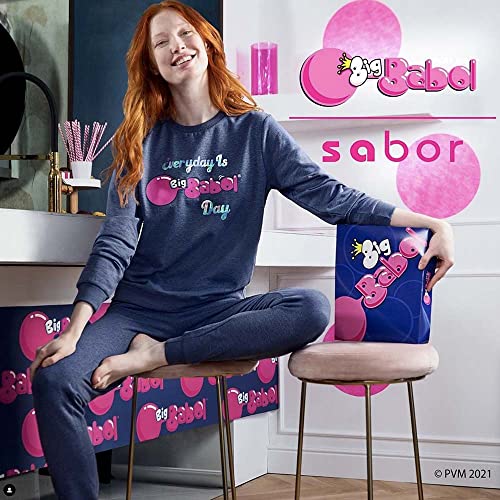 Lady C Sabor Big Babol Pigiama Lungo Donna Cotone Caldo