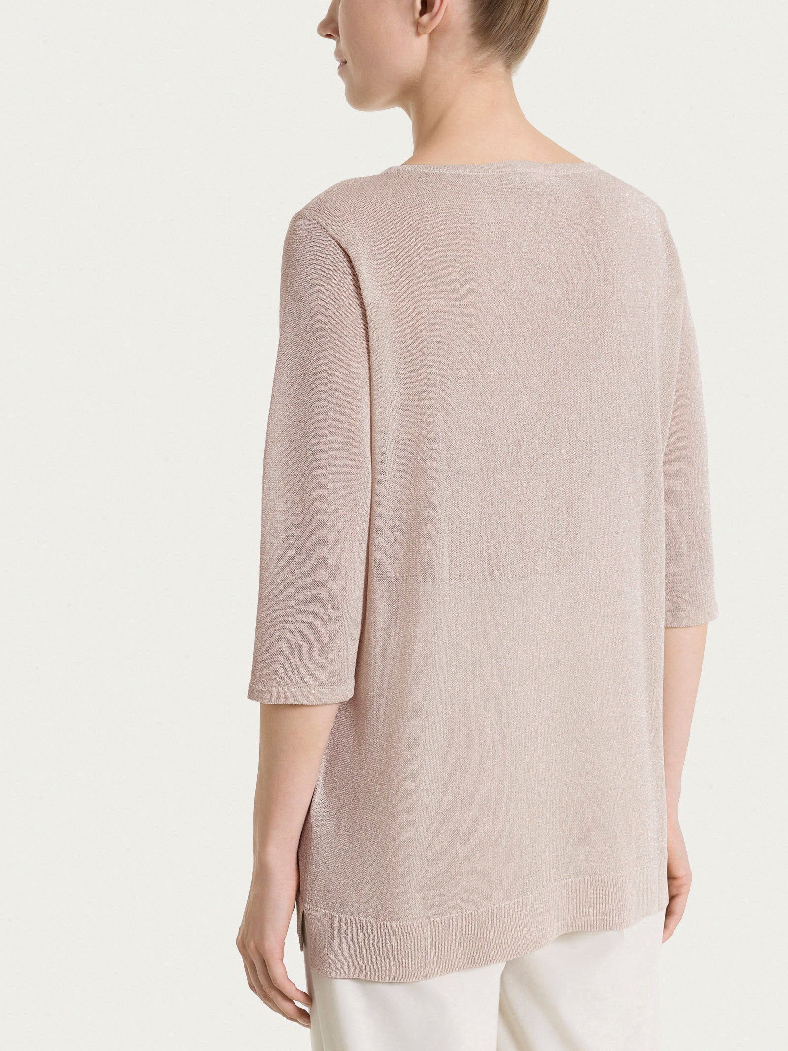Ragno Crêpe Lurex Manica 3/4 Barchetta maglia sphinx luminosa