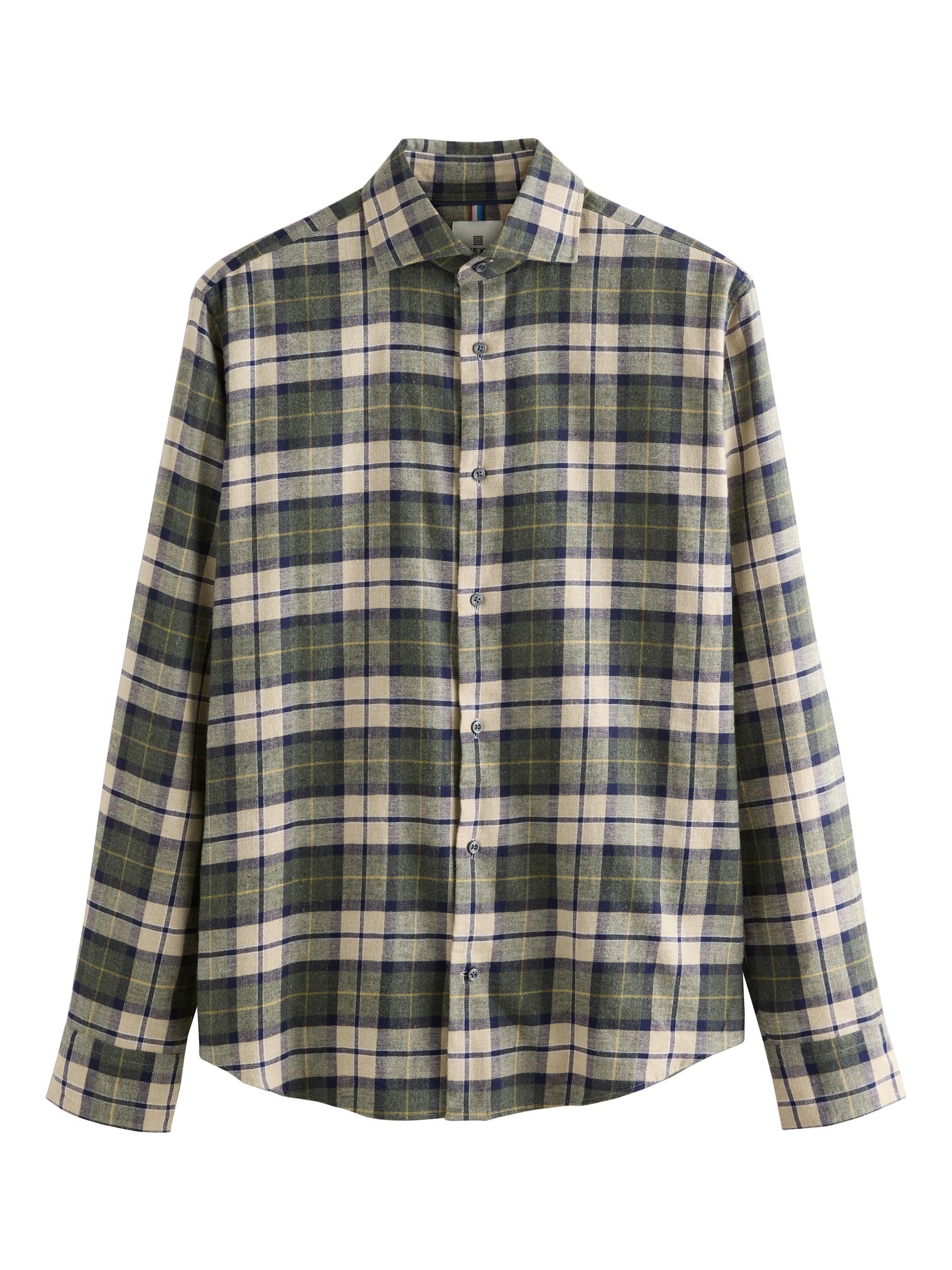 Next N. Premium camicia flanella spazzolata uomo
