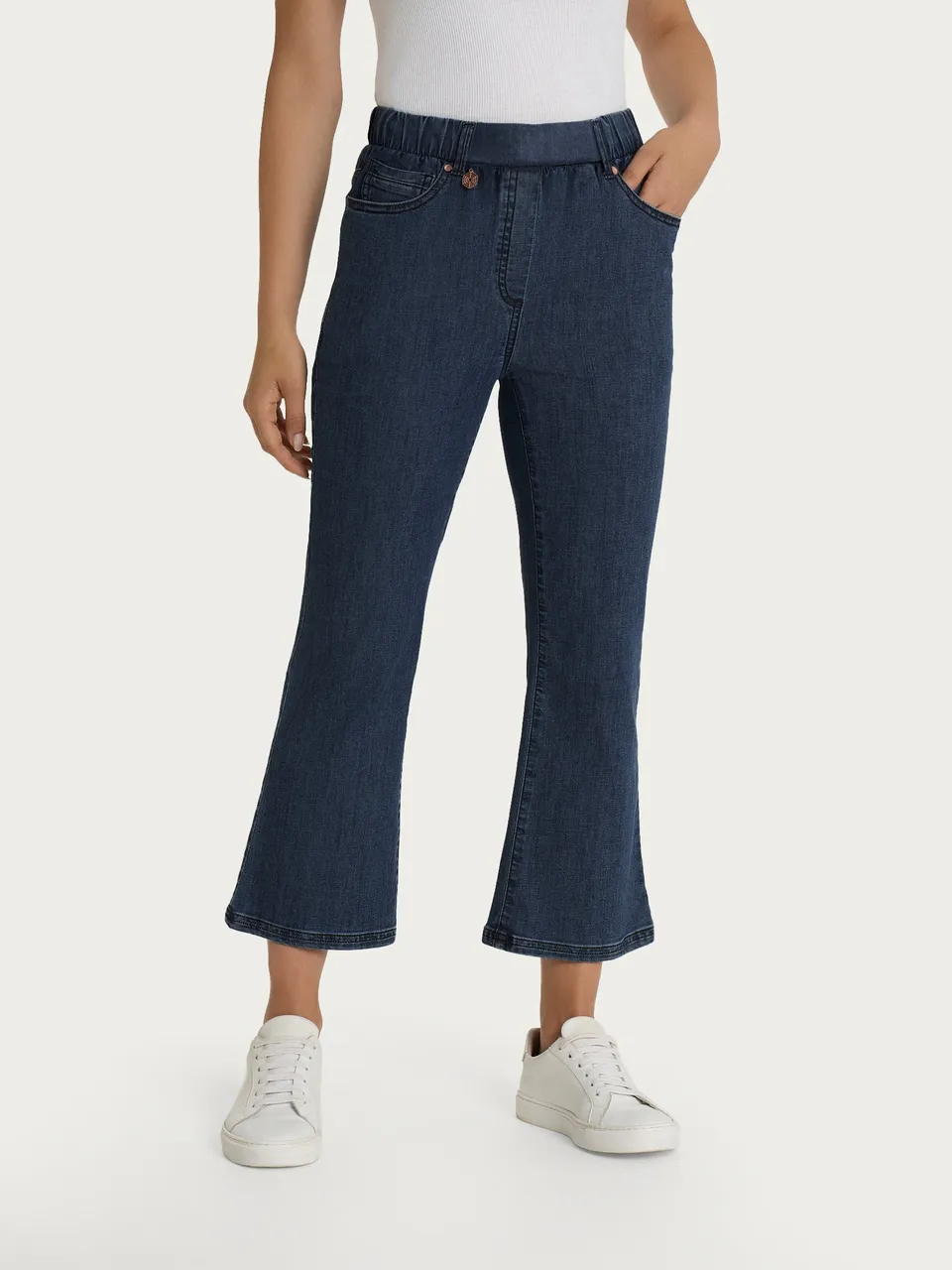 Ragno Light Denim Jeans Flare Caviglia Indigo elasticizzati