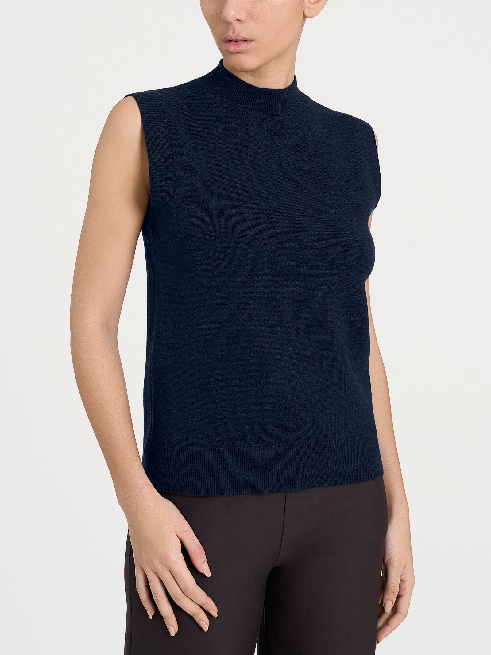 Ragno Super Soft Maglia Smanicata Lupetto Bleu