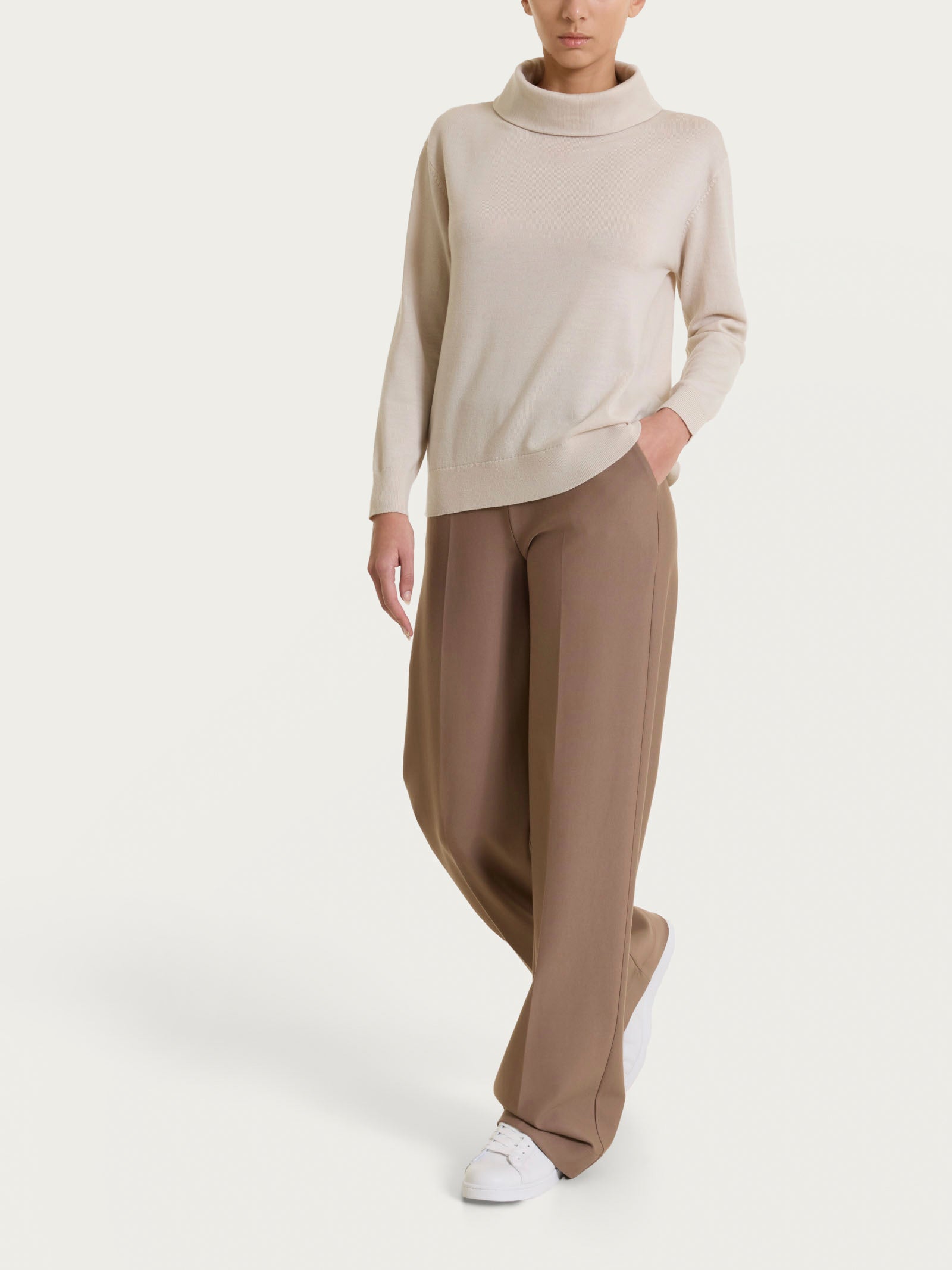 Ragno Merino Soft Maglia Donna Champignon lana