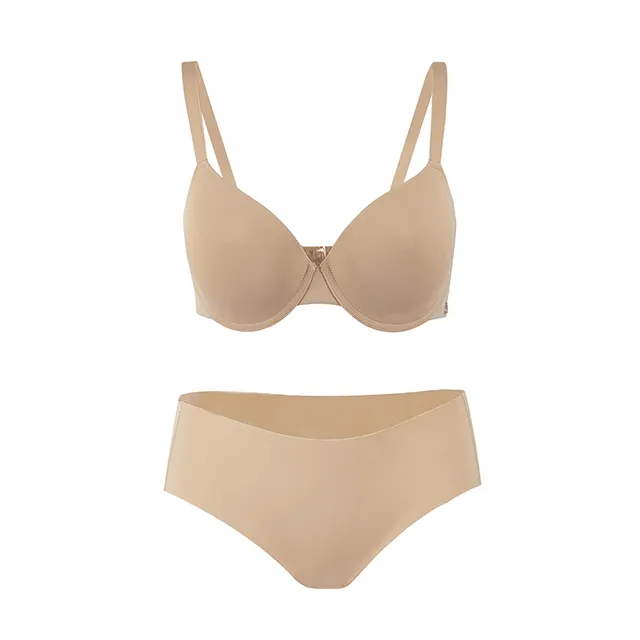 Maria Grazia Severi Seamless Microfiber set intimo beige microfibra