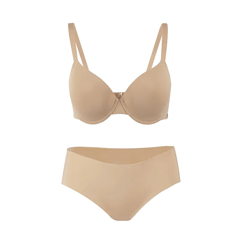 Maria Grazia Severi Seamless Microfiber set intimo beige microfibra