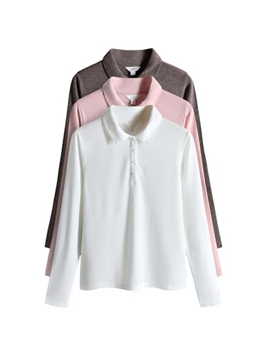 The Set polo donna maniche lunghe confezione 3 pz
