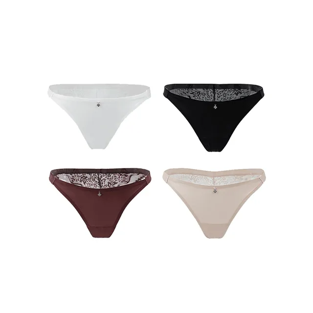 Maria Grazia Severi Essential slip brasiliani pizzo confezione 4 pezzi
