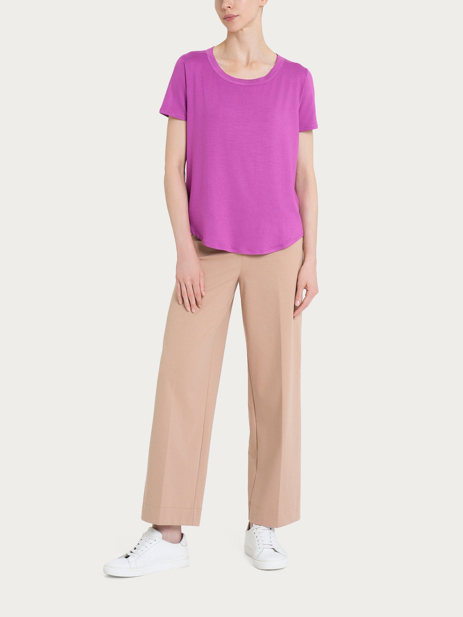 Ragno Compact Light The Wide Leg pantalone Warm Taupe