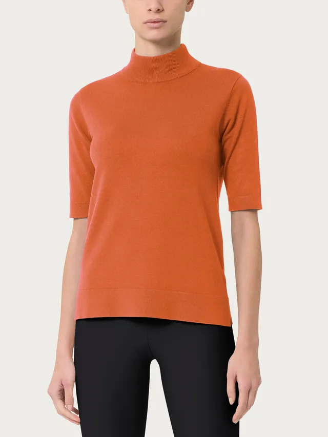 Ragno Four Seasons maglia collo alto Rust manica corta