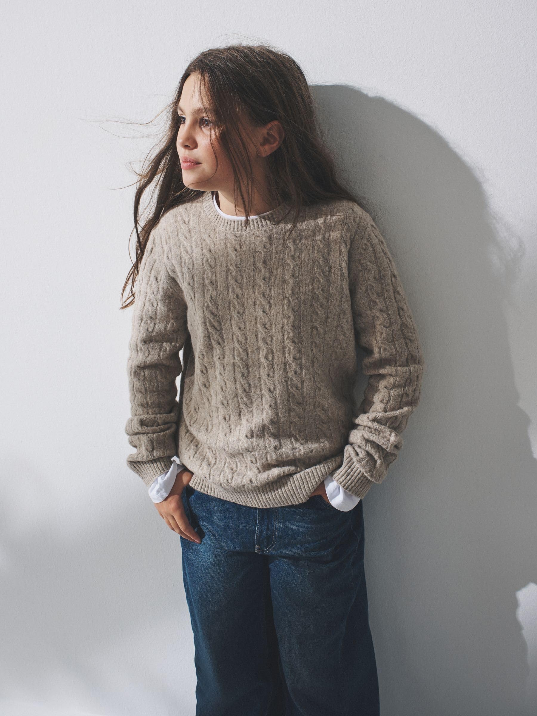 Next The Set maglione bambina 2 pezzi trecce invernale