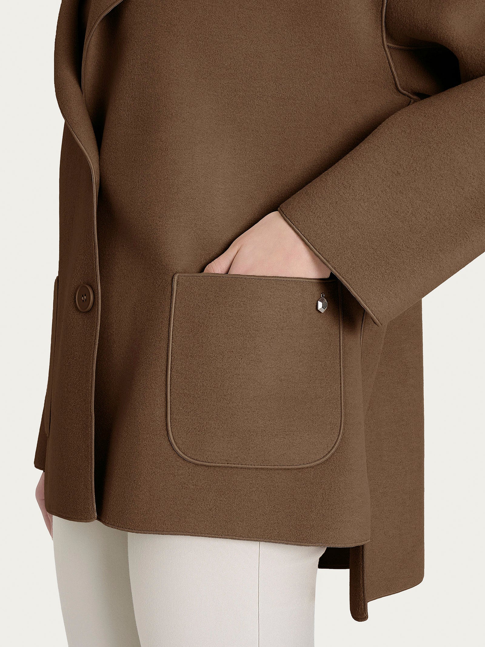 Ragno Vegan Wool cappotto caban caldo Rain Drum