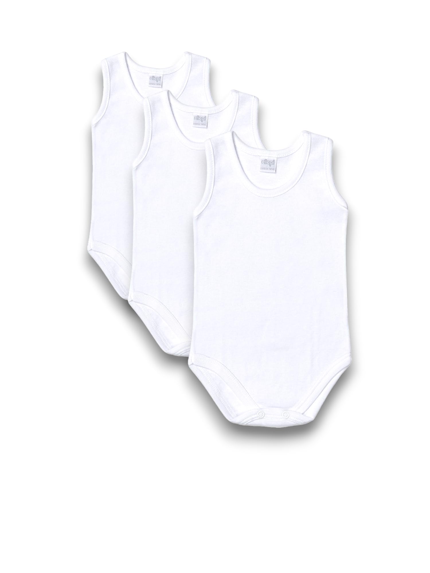 Lady C Jersey Baby Body Cotone Senza Maniche Bimbo 3 Pezzi