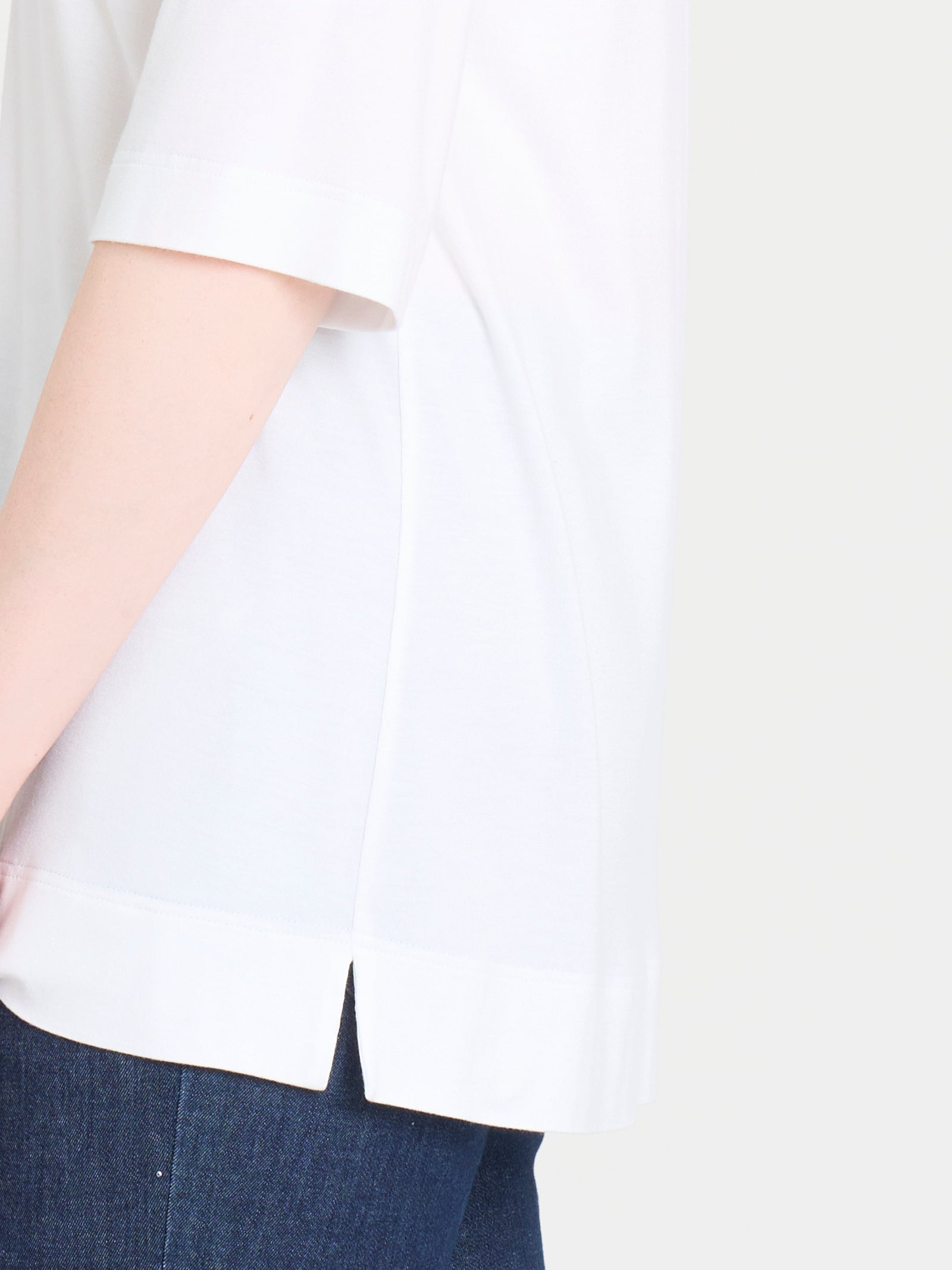 Ragno Viscosa Summer Polo Donna Bianca Manica 3/4 Serafino