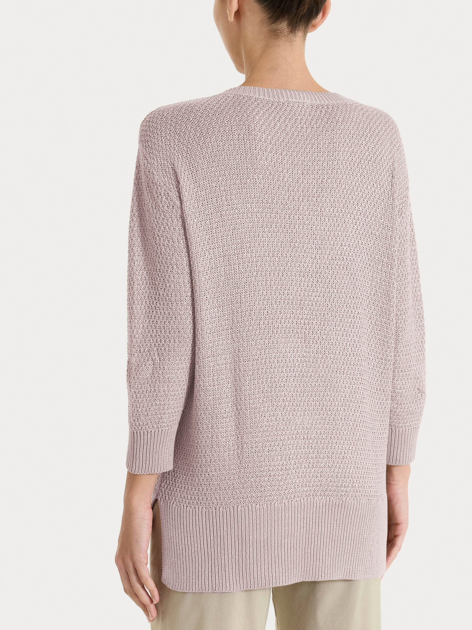 Ragno Lurex Maglia Scollo V Donna Rosa Sphinx