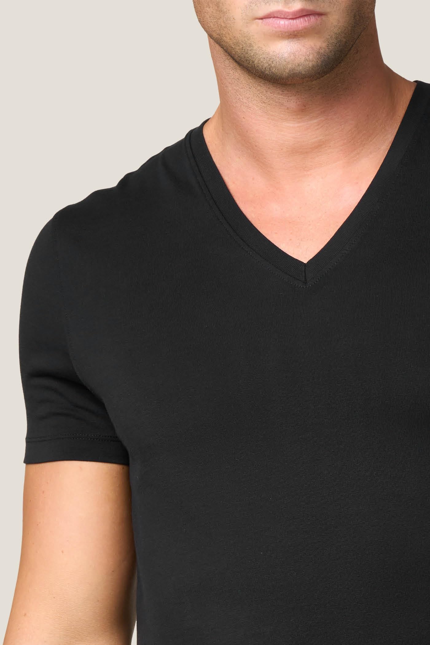 Goldenpoint T-Shirt Uomo Scollo V Cotone Supima Taglia L