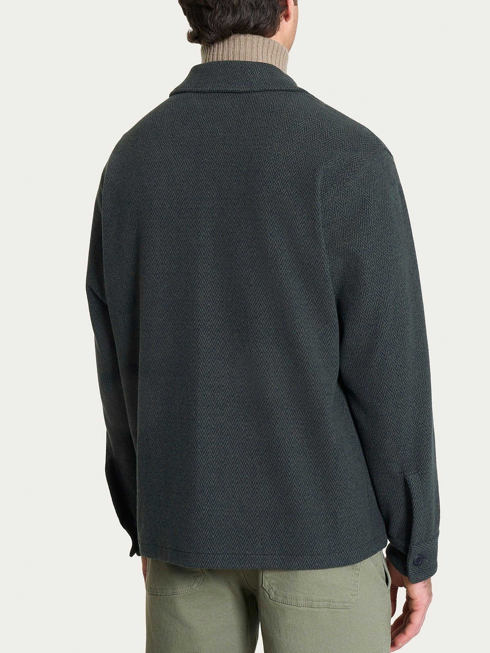 Ragno Shacket Jacquard giacca uomo Profondo cotone