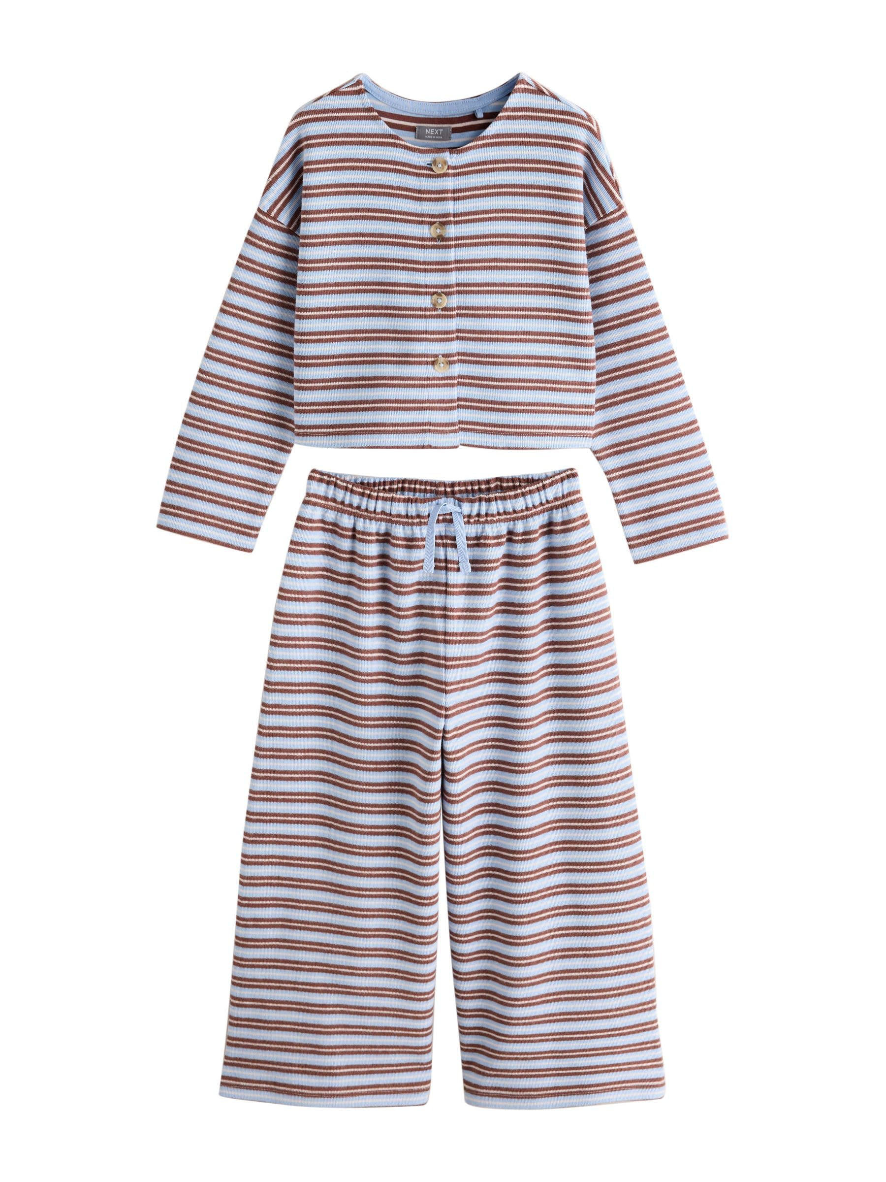 Next set cardigan bambina a righe blu taglia 122