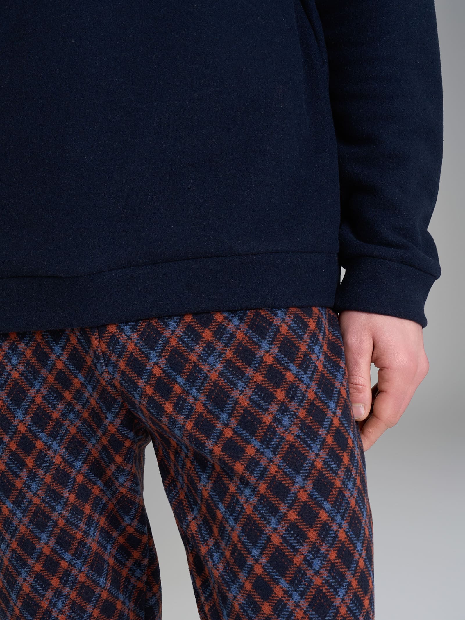 Ragno Cotton Eco Pile Pigiama Serafino Uomo Outer Space cotone