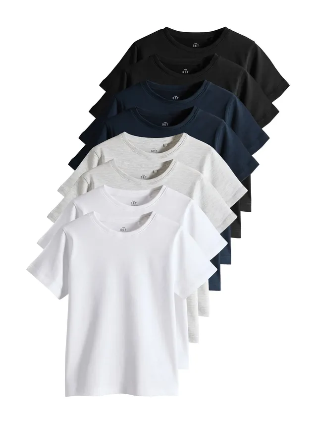 Next The Set T-Shirt Regular Ragazzo Maniche Corte 8 Pezzi