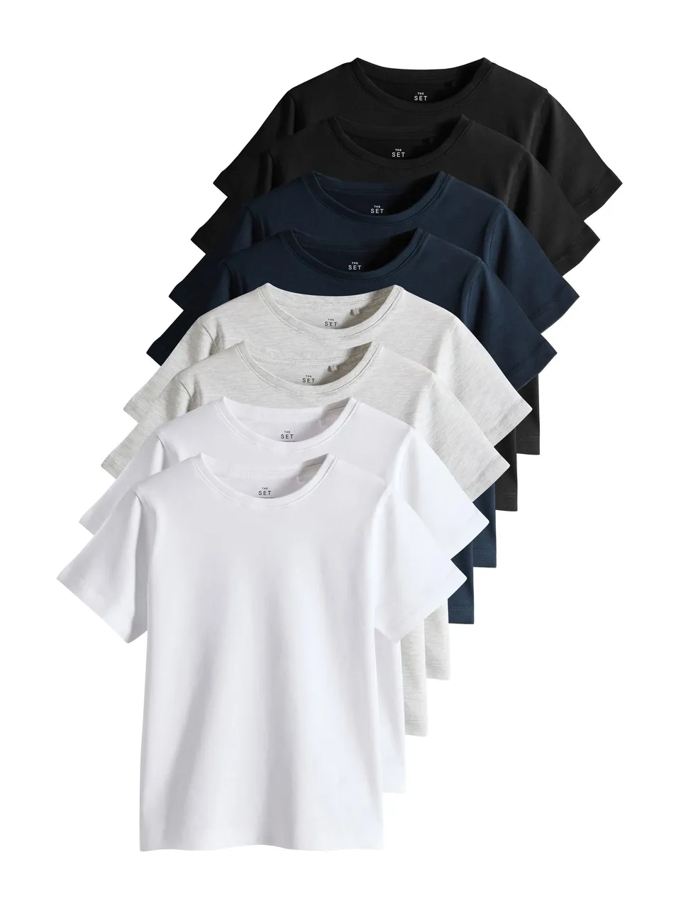 Next The Set T-Shirt Regular Ragazzo Maniche Corte 8 Pezzi