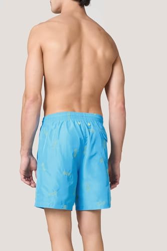 Goldenpoint Ricamo Ippocampo Costume Mare Uomo Media Lunghezza