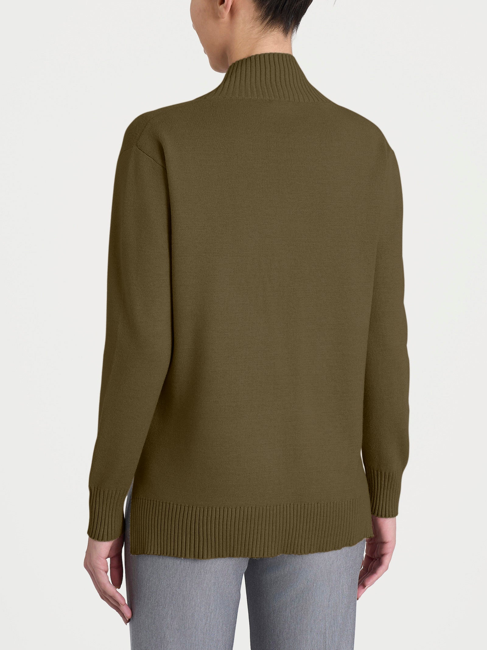 Ragno Super Soft cardigan aperto Dark Olive caldo morbido