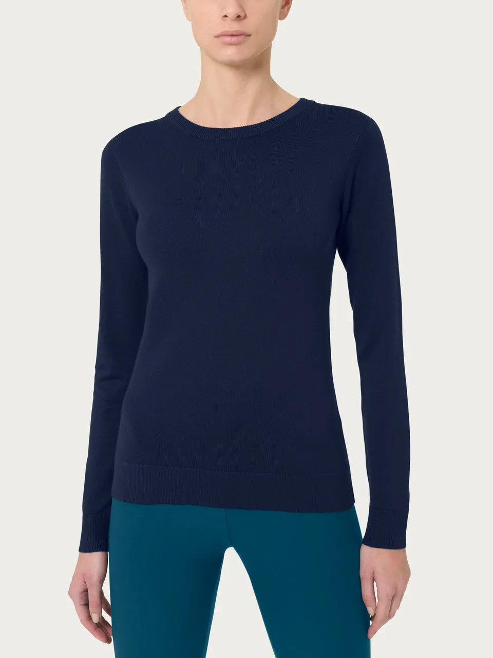 Ragno Four Seasons Maglia Girocollo Bleu manica lunga