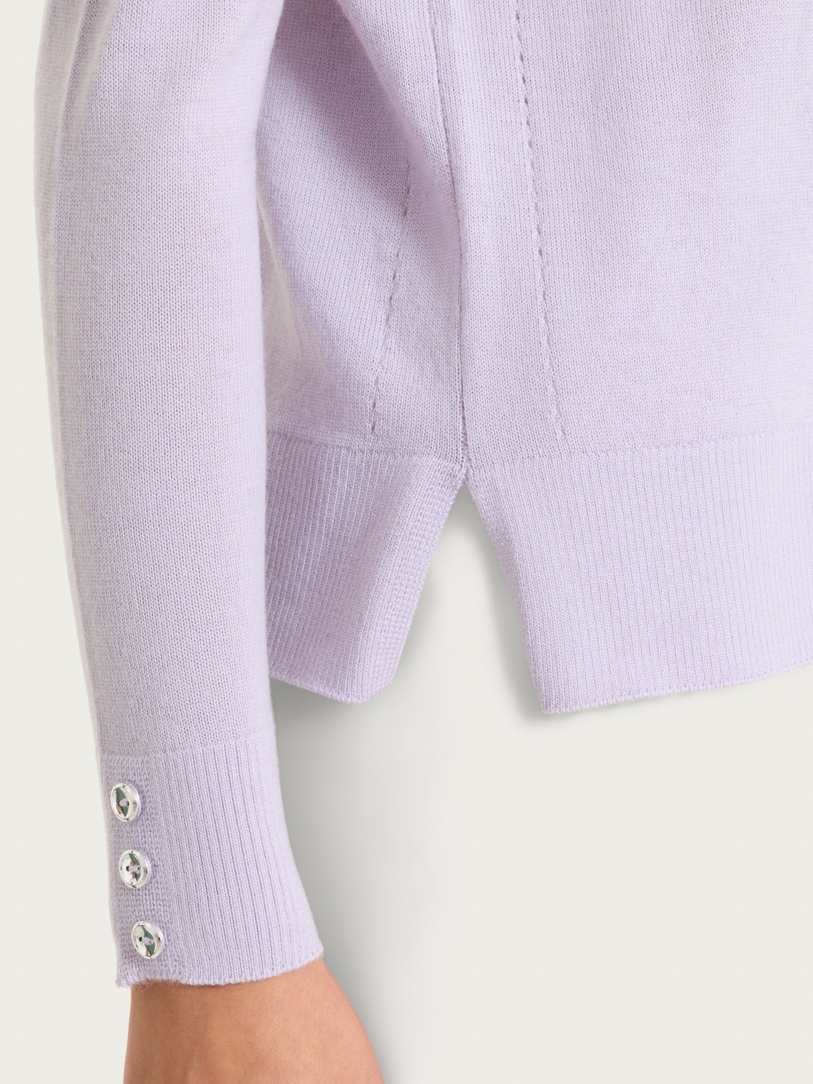 Ragno Merino Soft Girocollo Maglia Thistle Pura Lana