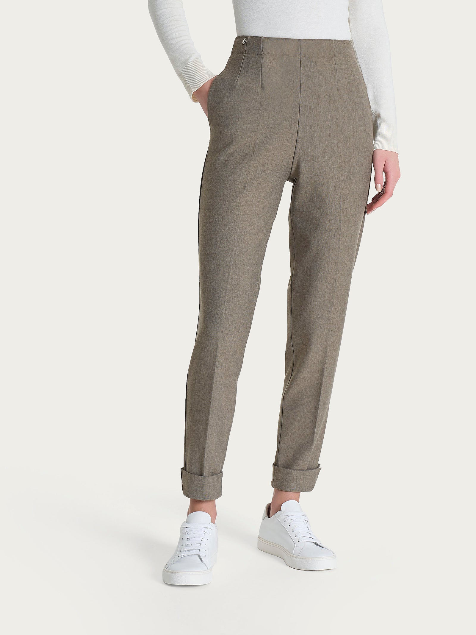 Ragno Compact Pantalone Carota Glace Mel. con tasche