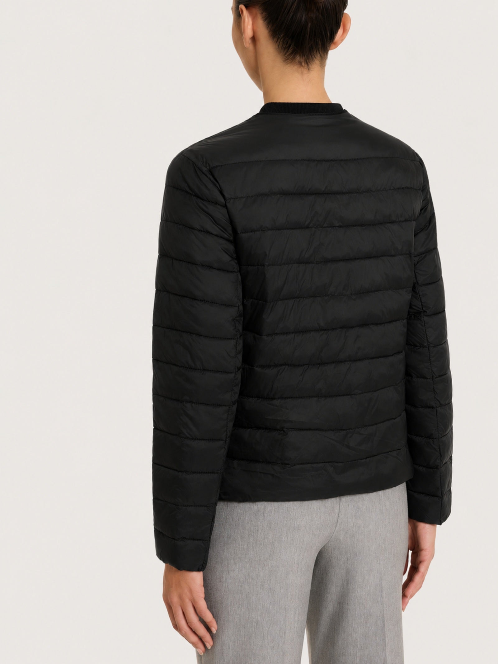 Ragno Ultralight Piumino Manica Lunga Nero ultraleggero