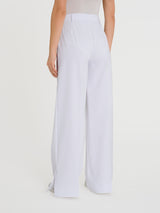 Ragno Compact Light Pantalone Palazzo donna spacco Bianco