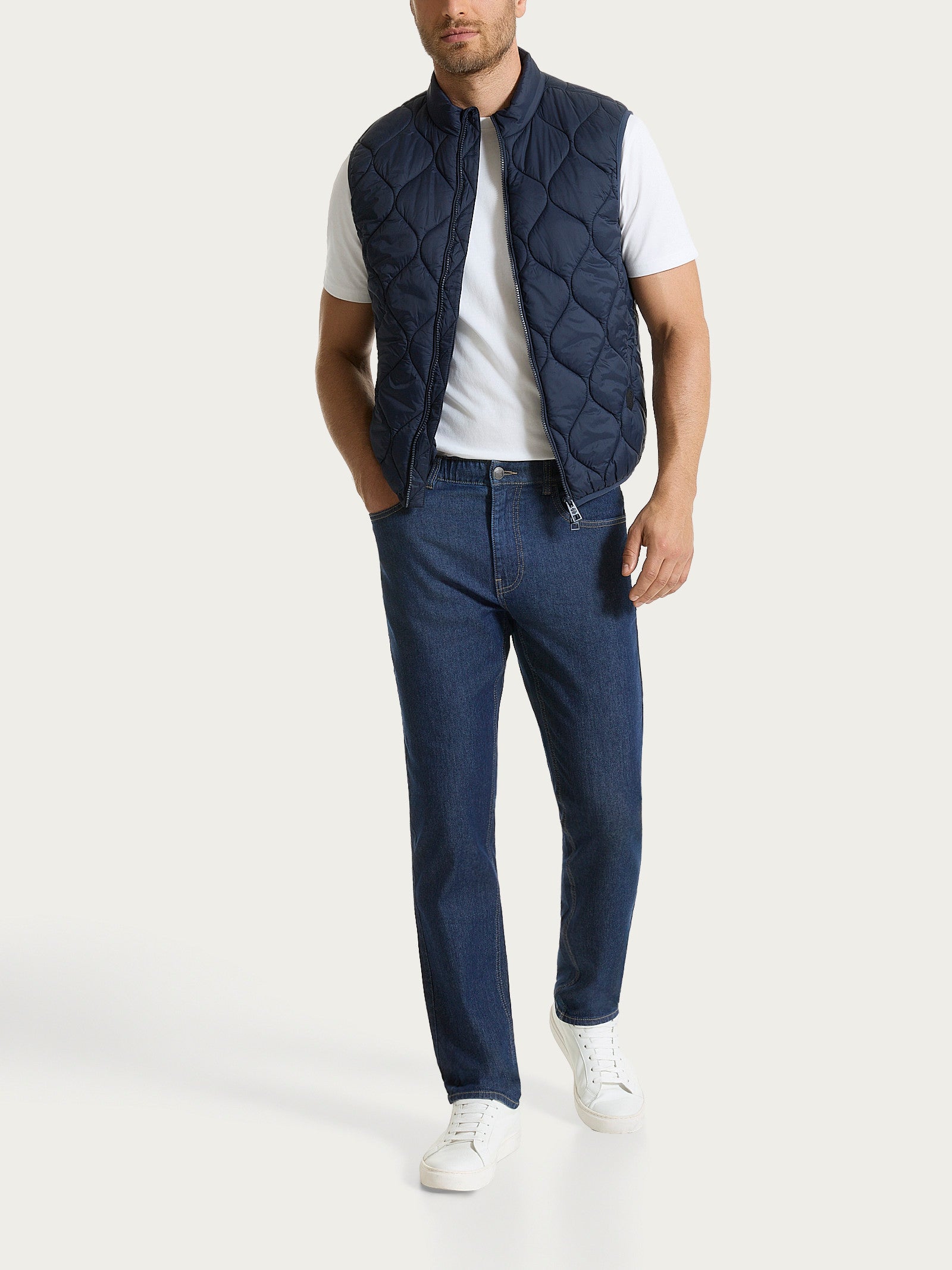 Ragno Outerwear piumino smanicato Onion Quilt blu