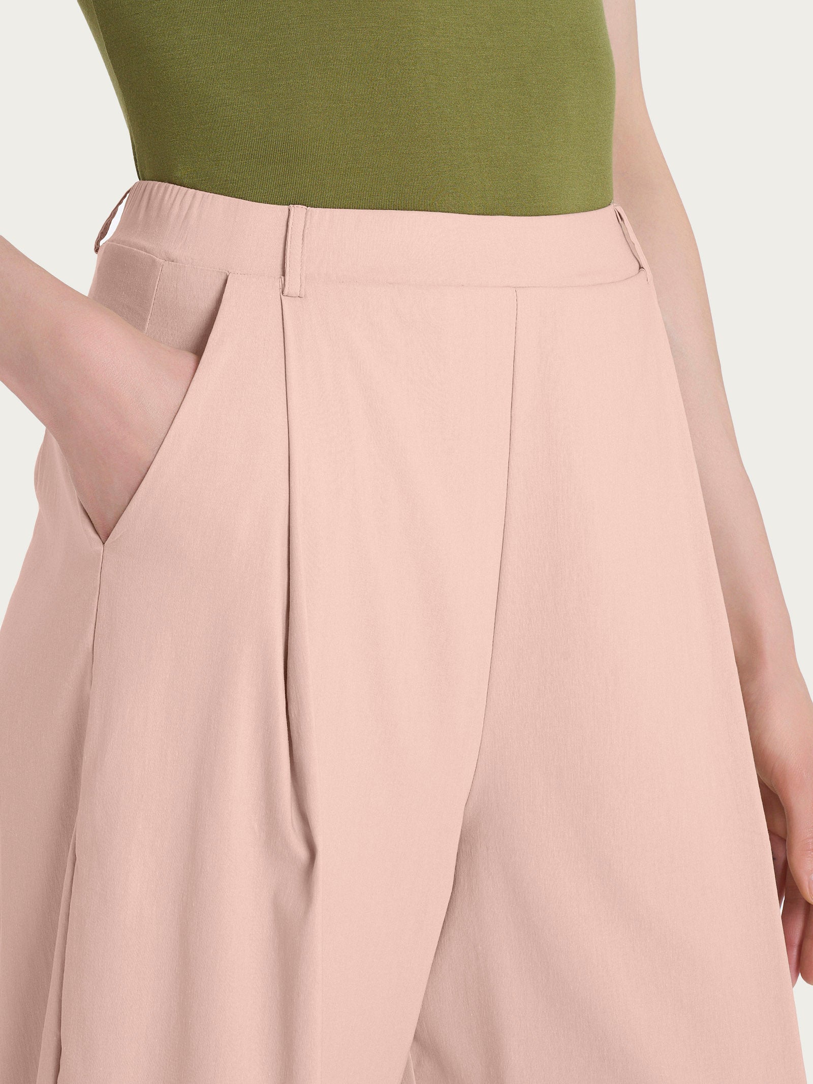 Ragno Super Fresh pantalone carrot Cameo Rose tapered