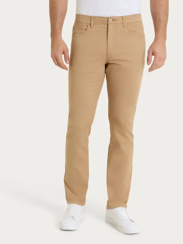 Ragno Twill Pantaloni 5 Tasche uomo tannin elasticizzato