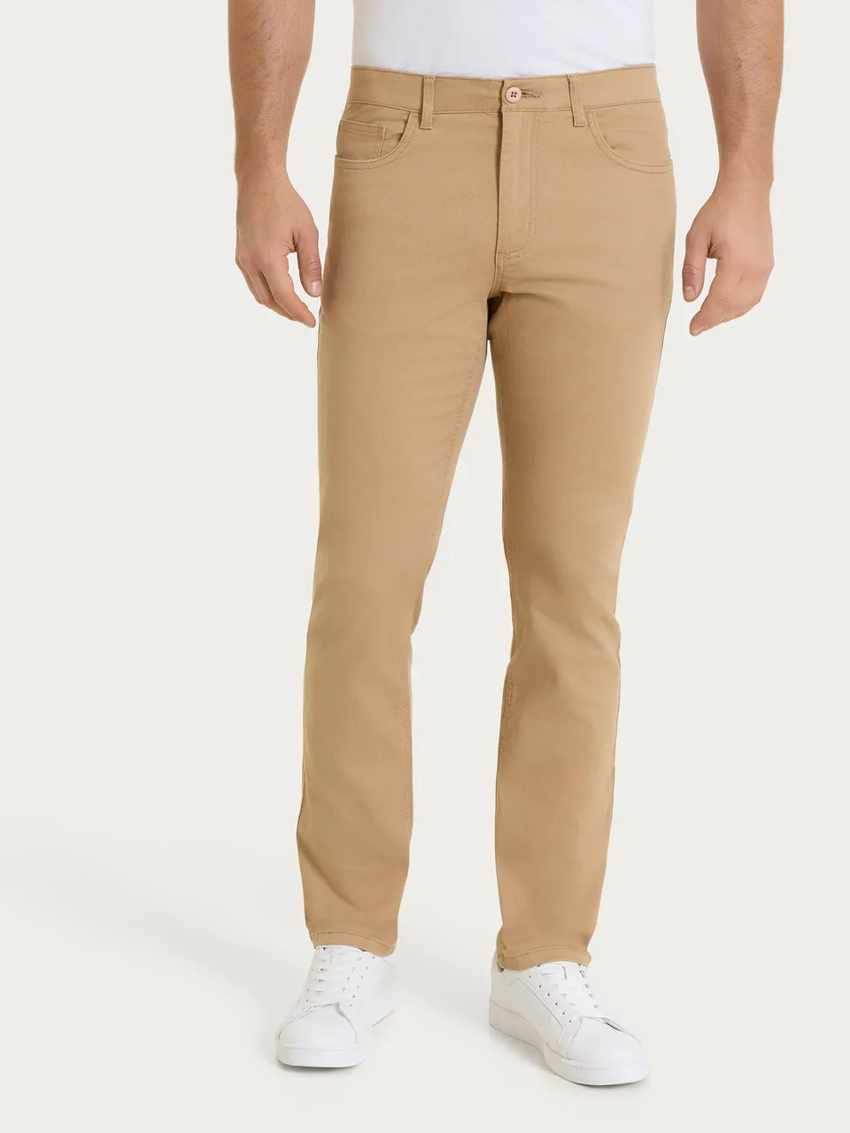 Ragno Twill Pantaloni 5 Tasche uomo tannin elasticizzato